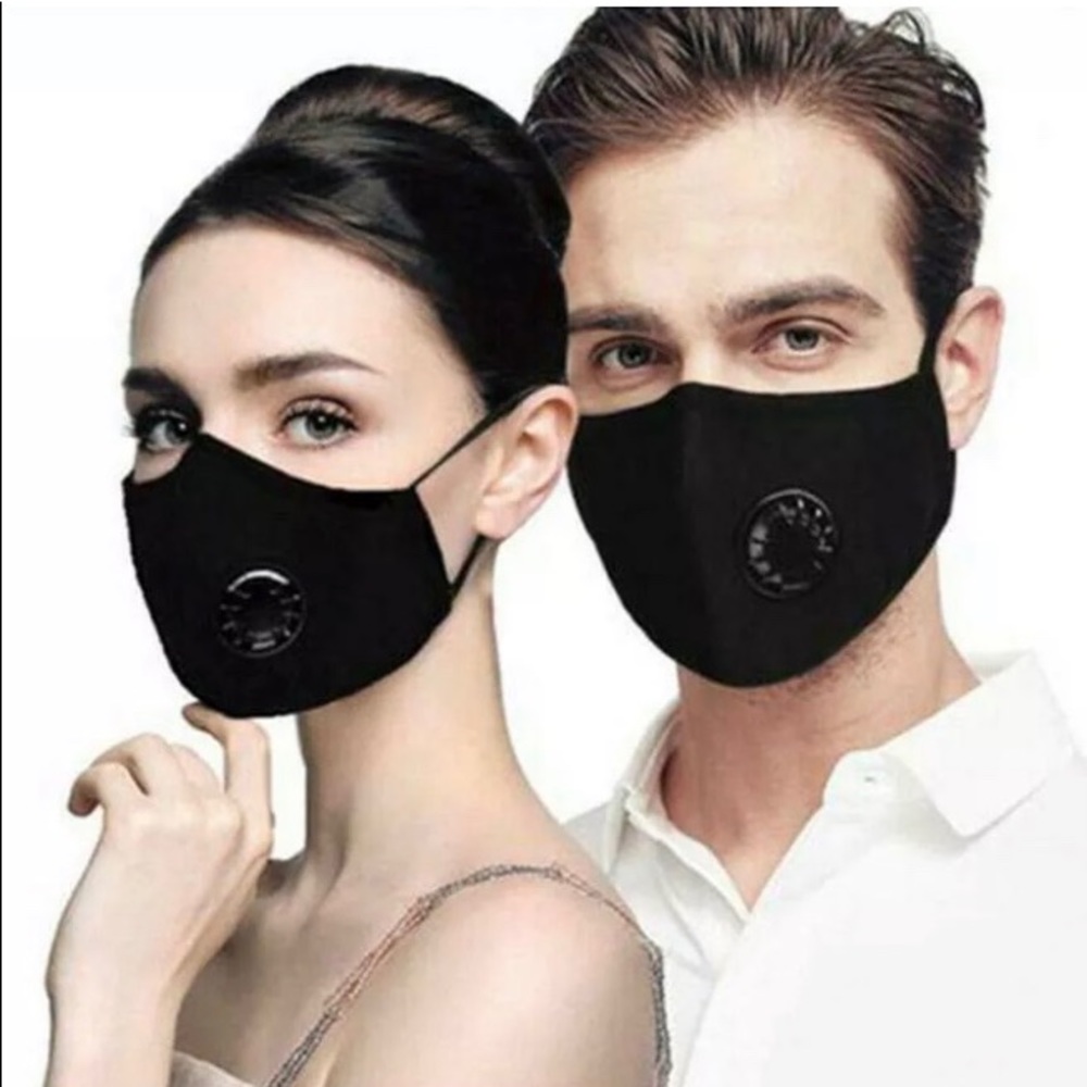 4 Face Mask With Activated Carbon Filter Cotton+8
